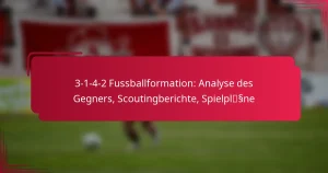 Read more about the article 3-1-4-2 Fussballformation: Analyse des Gegners, Scoutingberichte, Spielpläne