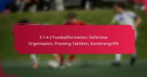 Read more about the article 3-1-4-2 Fussballformation: Defensive Organisation, Pressing-Taktiken, Konterangriffe