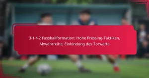 Read more about the article 3-1-4-2 Fussballformation: Hohe Pressing-Taktiken, Abwehrreihe, Einbindung des Torwarts
