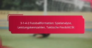 Read more about the article 3-1-4-2 Fussballformation: Spielanalyse, Leistungskennzahlen, Taktische Flexibilität