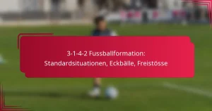 Read more about the article 3-1-4-2 Fussballformation: Standardsituationen, Eckbälle, Freistösse