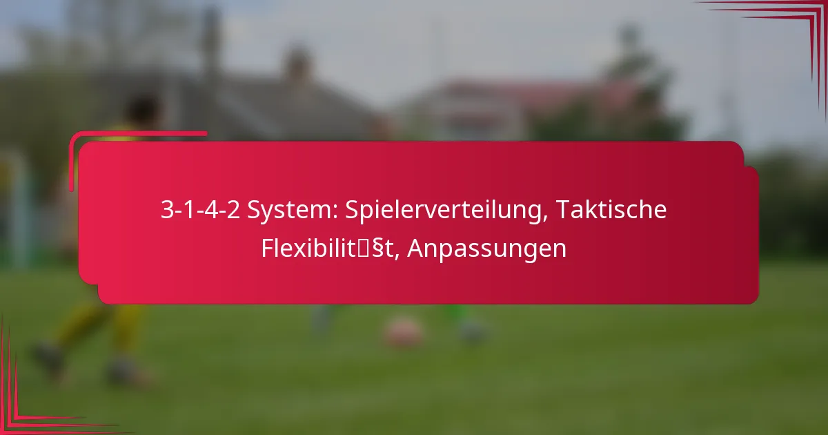 You are currently viewing 3-1-4-2 System: Spielerverteilung, Taktische Flexibilität, Anpassungen