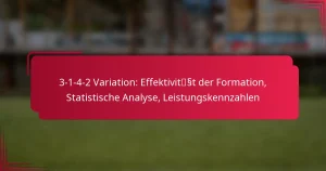 Read more about the article 3-1-4-2 Variation: Effektivität der Formation, Statistische Analyse, Leistungskennzahlen