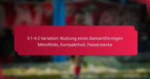 Read more about the article 3-1-4-2 Variation: Nutzung eines diamantförmigen Mittelfelds, Kompaktheit, Passdreiecke