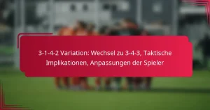 Read more about the article 3-1-4-2 Variation: Wechsel zu 3-4-3, Taktische Implikationen, Anpassungen der Spieler