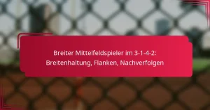 Read more about the article Breiter Mittelfeldspieler im 3-1-4-2: Breitenhaltung, Flanken, Nachverfolgen