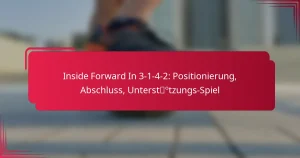 Read more about the article Inside Forward In 3-1-4-2: Positionierung, Abschluss, Unterstützungs-Spiel