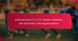 Read more about the article Kehrmaschine in 3-1-4-2: Abwehr abdecken, das Spiel lesen, Führungskompetenz