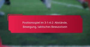 Read more about the article Positionsspiel im 3-1-4-2: Abstände, Bewegung, taktisches Bewusstsein