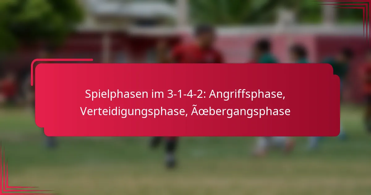 Read more about the article Spielphasen im 3-1-4-2: Angriffsphase, Verteidigungsphase, Übergangsphase