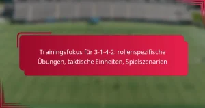 Read more about the article Trainingsfokus für 3-1-4-2: rollenspezifische Übungen, taktische Einheiten, Spielszenarien