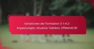 Read more about the article Variationen der Formation 3-1-4-2: Anpassungen, situative Taktiken, Effektivität